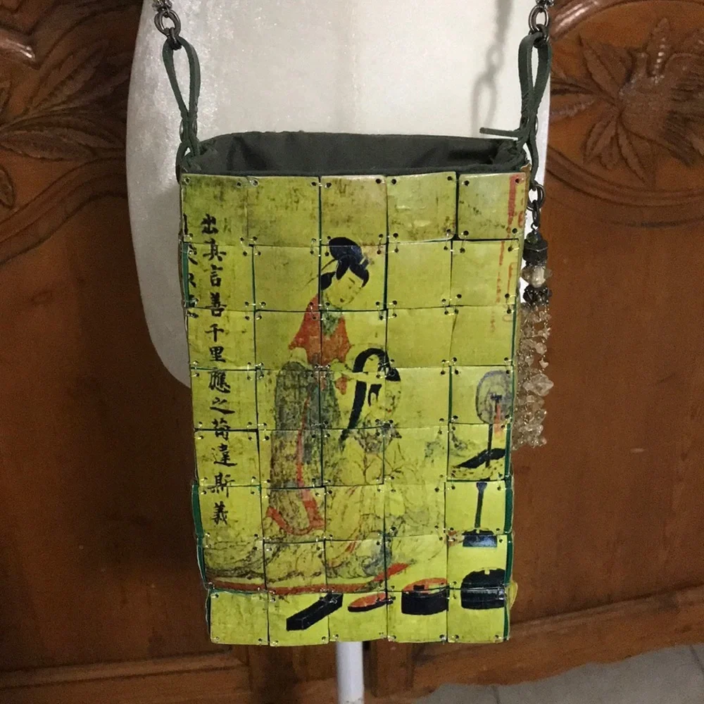 Uniquely Hand Painted Crossbody Bag